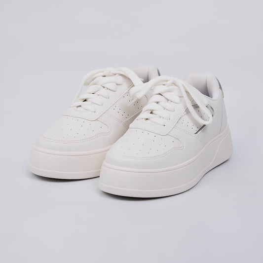 Cairo - Tênis Feminino Branco/Prata