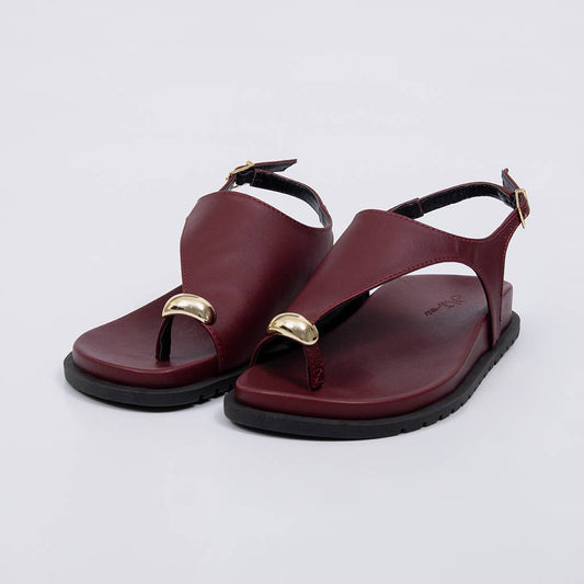 Odin - Papete Feminina Anatômica Detalhe Metal Vermelho